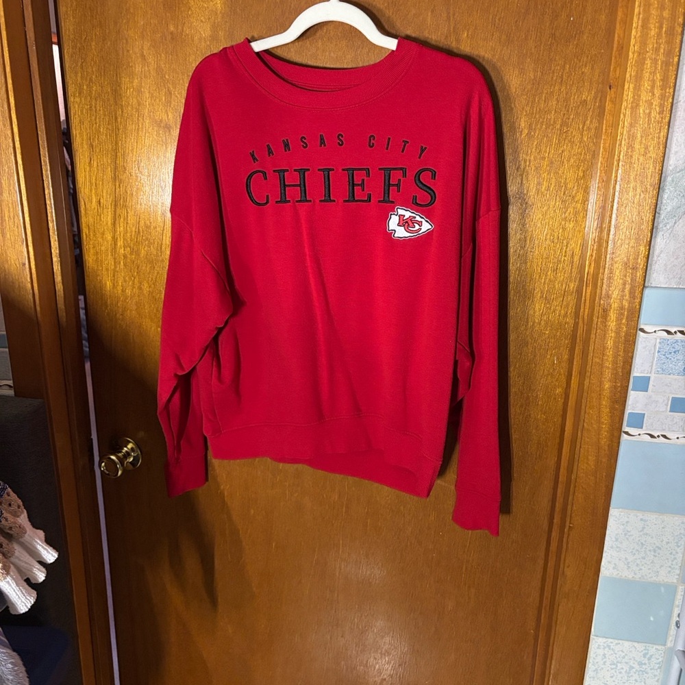 NFL Kansas City Chiefs Red Crew Neck Sweater